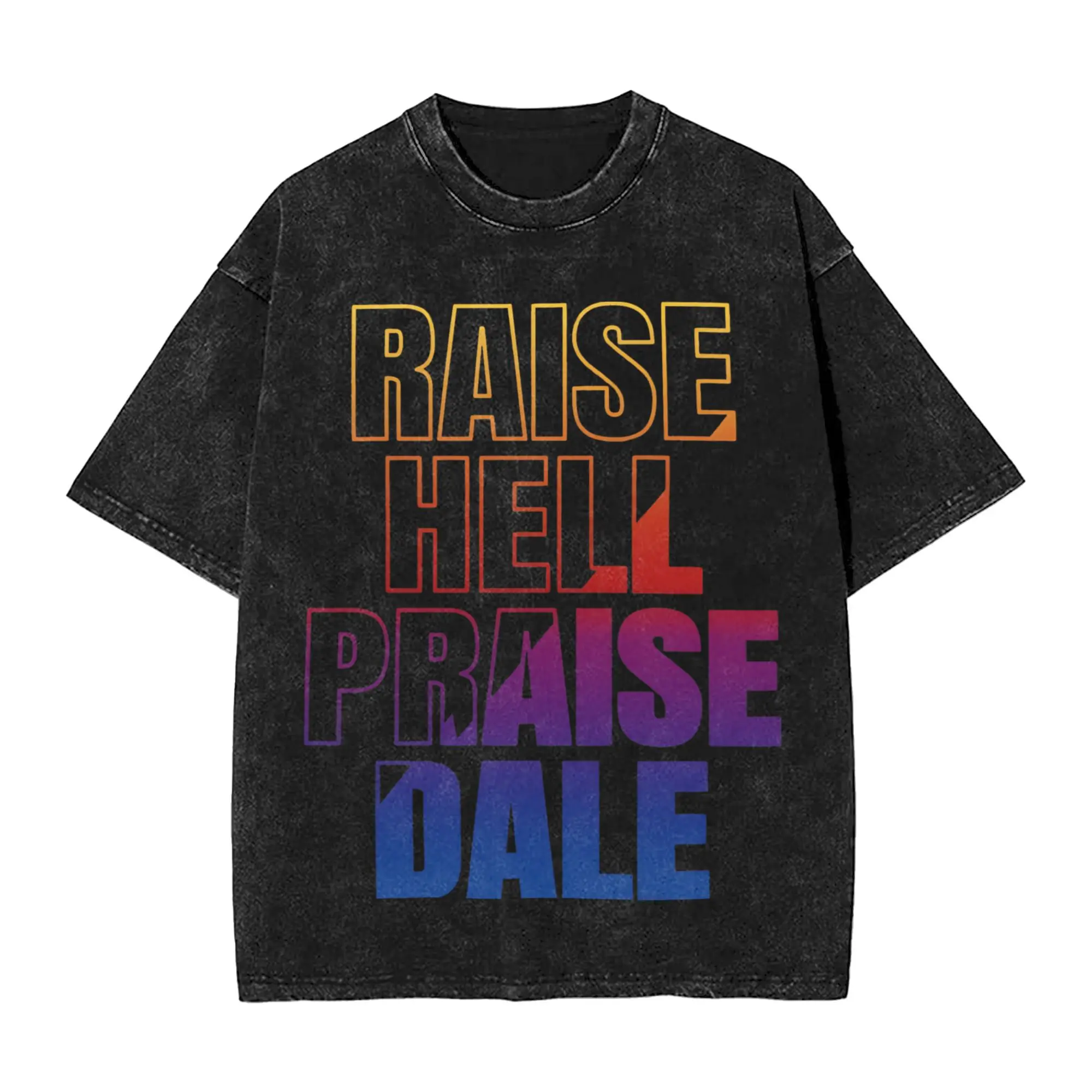 

Мужская и женская футболка Raise Hell Praise Dale, потертые футболки в стиле хиппи, летние футболки Y2K, базовая хлопковая одежда с принтом, Лидер продаж