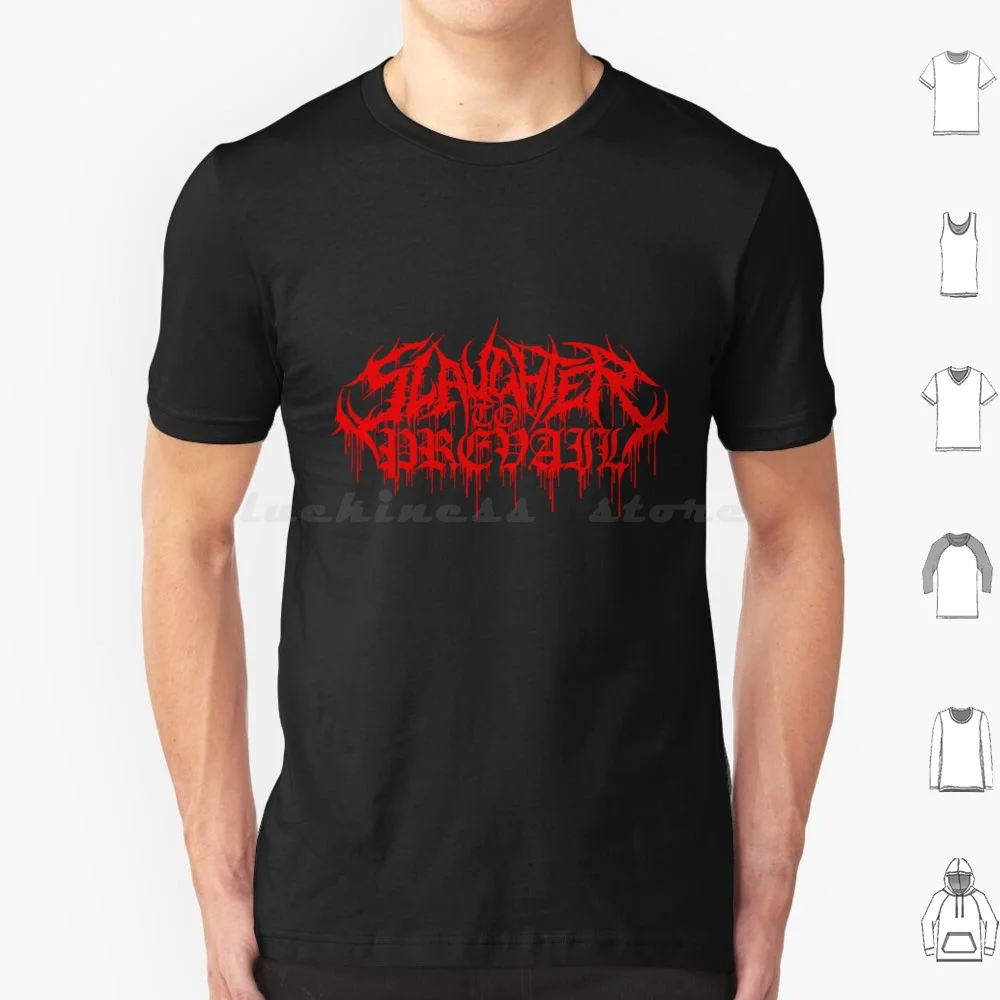 Slaughter To Prevail T Shirt Big Size 100% Cotton Slaughter To Prevail Prevail Slaughter Misery Sermon Kostolom Jack Simmons