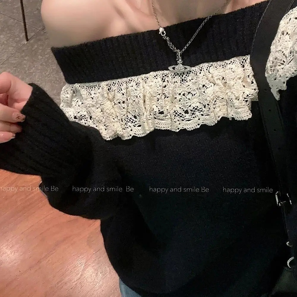 

Свитера Джемперы Пуловеры Женский кофейный трикотаж Ткань Вязаный Радужный узор Базовый праздник Фестиваль Красочные Яркие Яркие BF