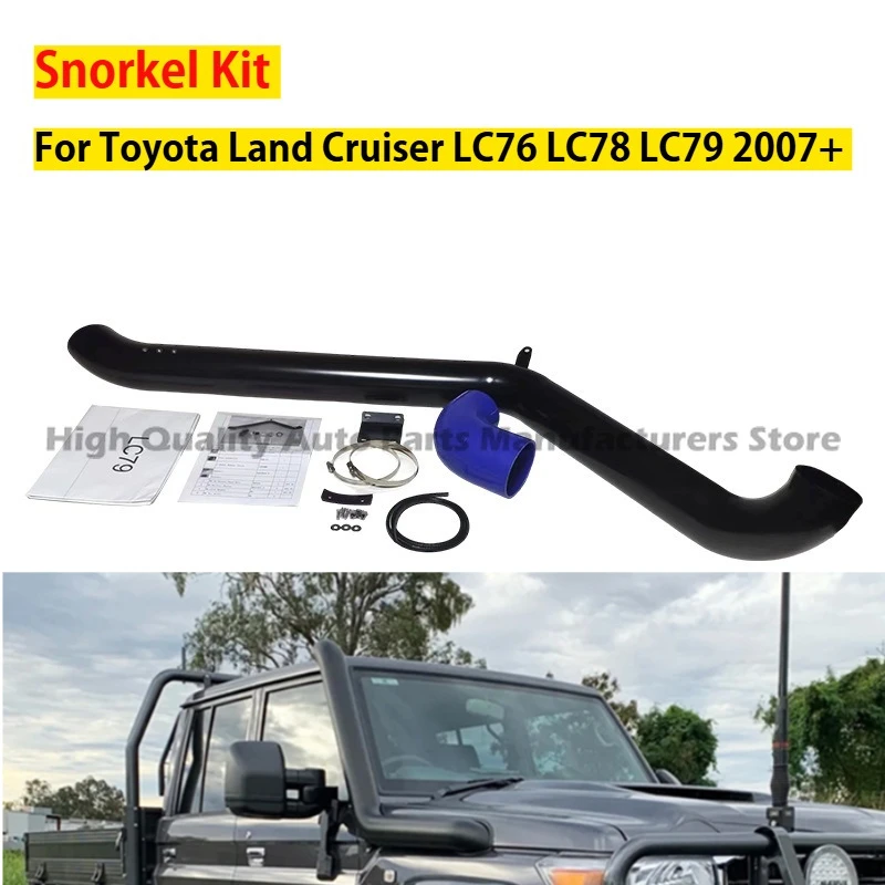 For Toyota Land Cruiser LC76 LC78 LC79 2007+ Snorkel Kit Stainless Steel Waterproof Air Intake Off-Road 4x4