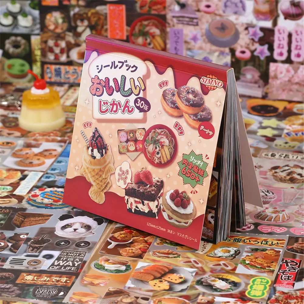 30pcs/lot Kawaii Stationery Stickers Japanese Food Diary Planner Decorative Journal Craft Sticker Mobile Sticker Scrapbooking