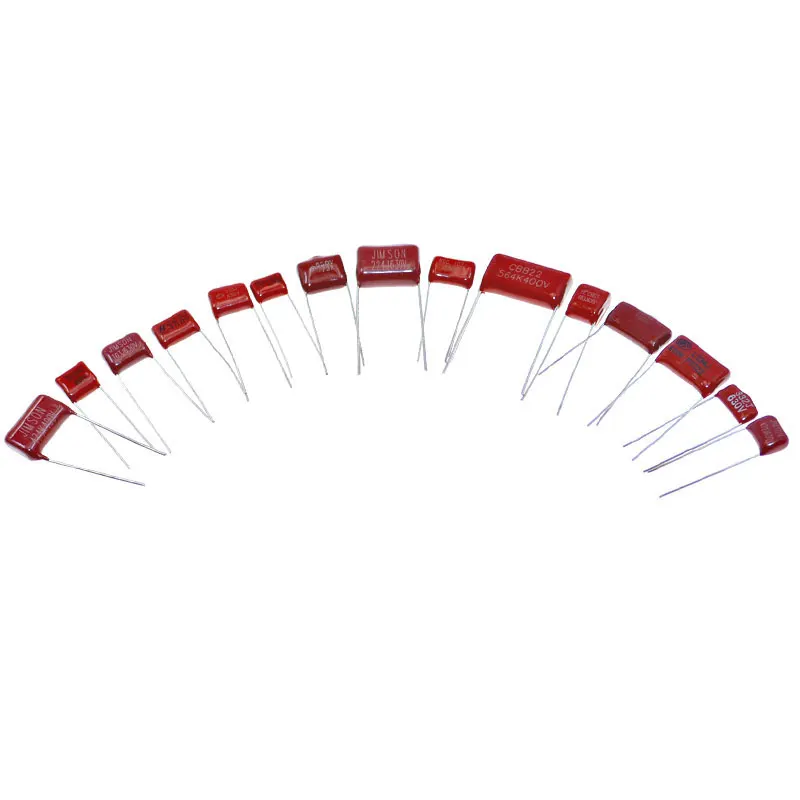 150pcs CBB Polypropylene Film capacitor 10nf-68nf 400v 630v CBB Capacitors Assortment Kit 10nF 22nF 47nF 100nF 220nF 470nF 560nF