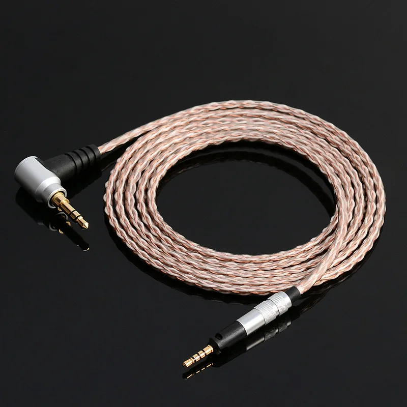 For Sennheiser HD598 HD518 HD558 HD569 HD579 HD598se HD2.30 4.4mm 2.5mm HD560S 100% Single Crystal Copper Headest Upgrade Cable