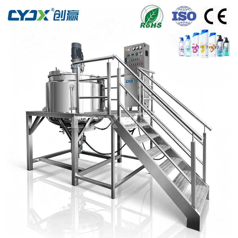 CYJX 300L Cosmetic Homogenizer Mixer Detergent Making Machine Physical Mixing Process Tank Moisturizing Mist Mixing Tank Blender