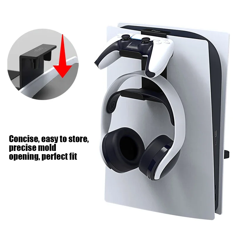 DATA FROG Removable Headphone Hook Hanging Holder For PS5 Controller Charging Station Game Console Accessories view 2