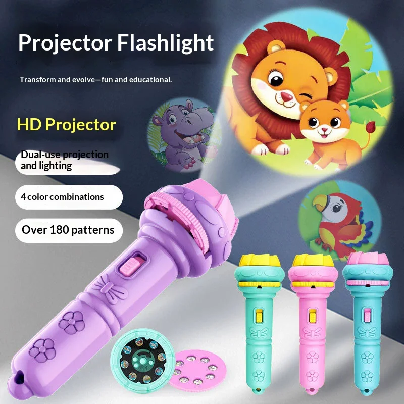 

Детский проектор с героями мультфильмов, фонарик, мини-проектор, детские игрушки для раннего образования, уличный киоск, игрушки, подарки на день рождения