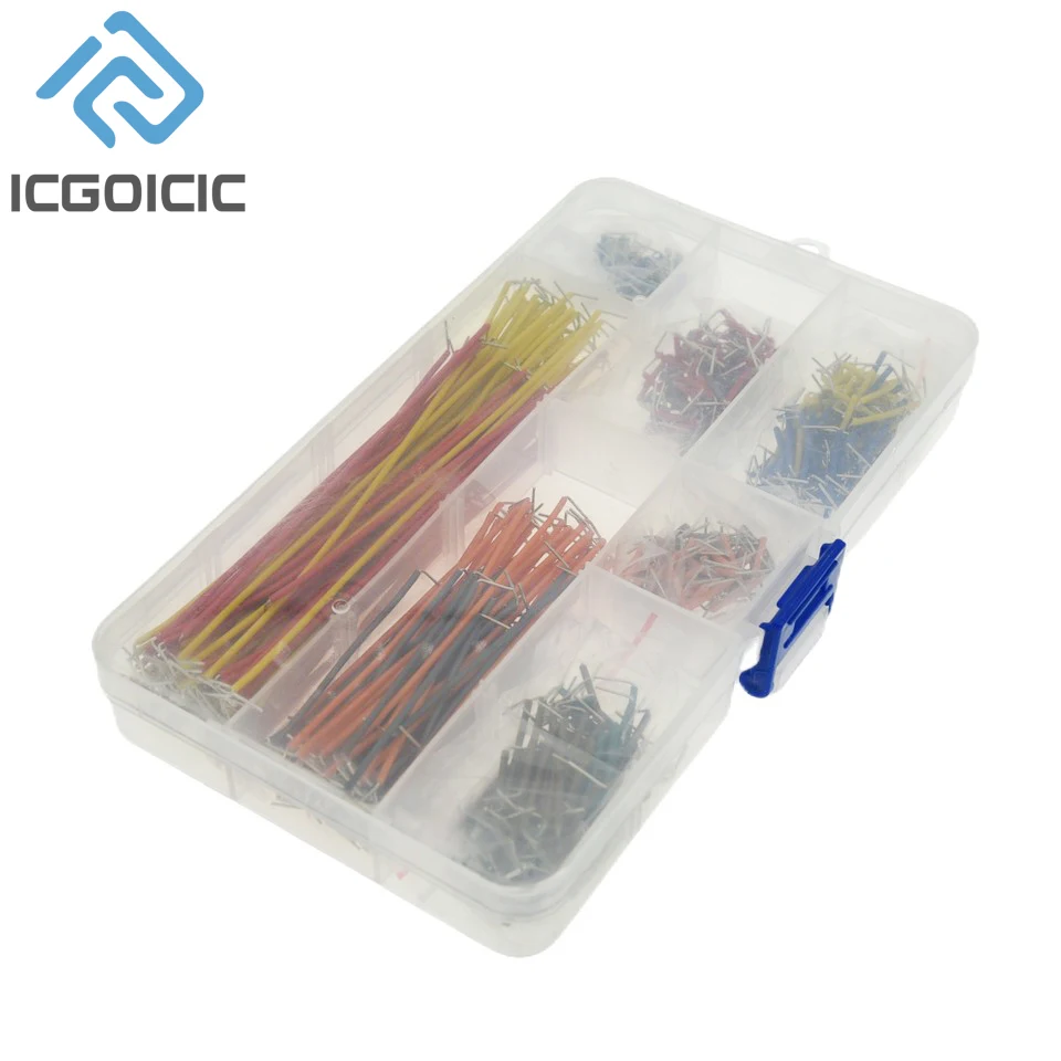 Breadboard fio especial conectando jumpers encaixotados, 14 tipos de comprimento, 65 140 560/840