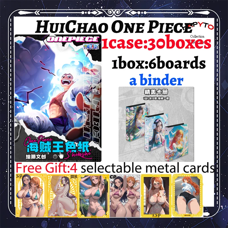 

2025 Newest HuiChao Culture One Piece Boards Luffy Boa Robin Booster Box ACG CCG TCG Hit Doujin Toys And Hobbies Gift