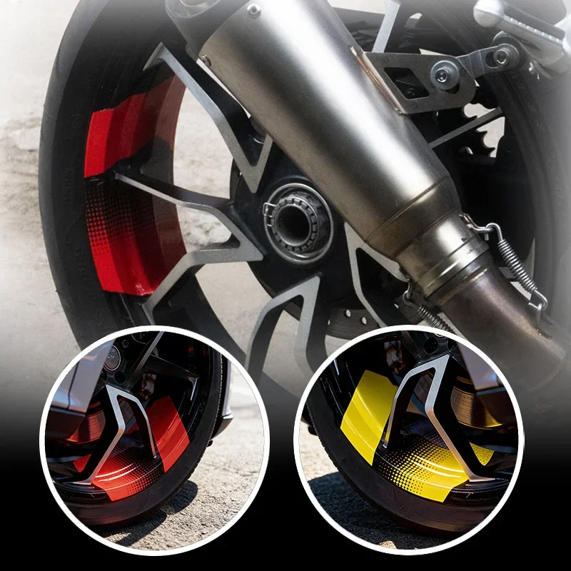 Arrow Geometric Motorcycle Sticker Set Waterproof Sunproof Vinyl Decals for Car Wheel Rim Outdoor Riding Racing Decor