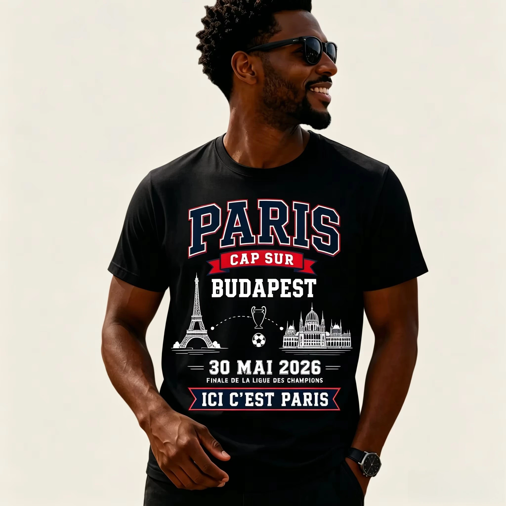 PSG Paris European Champions Commemorate Tshirt 2026 New Summer Men Women 100%Cotton Fashion O-Neck Streetwear Jersey Shirt Tee - view 2
