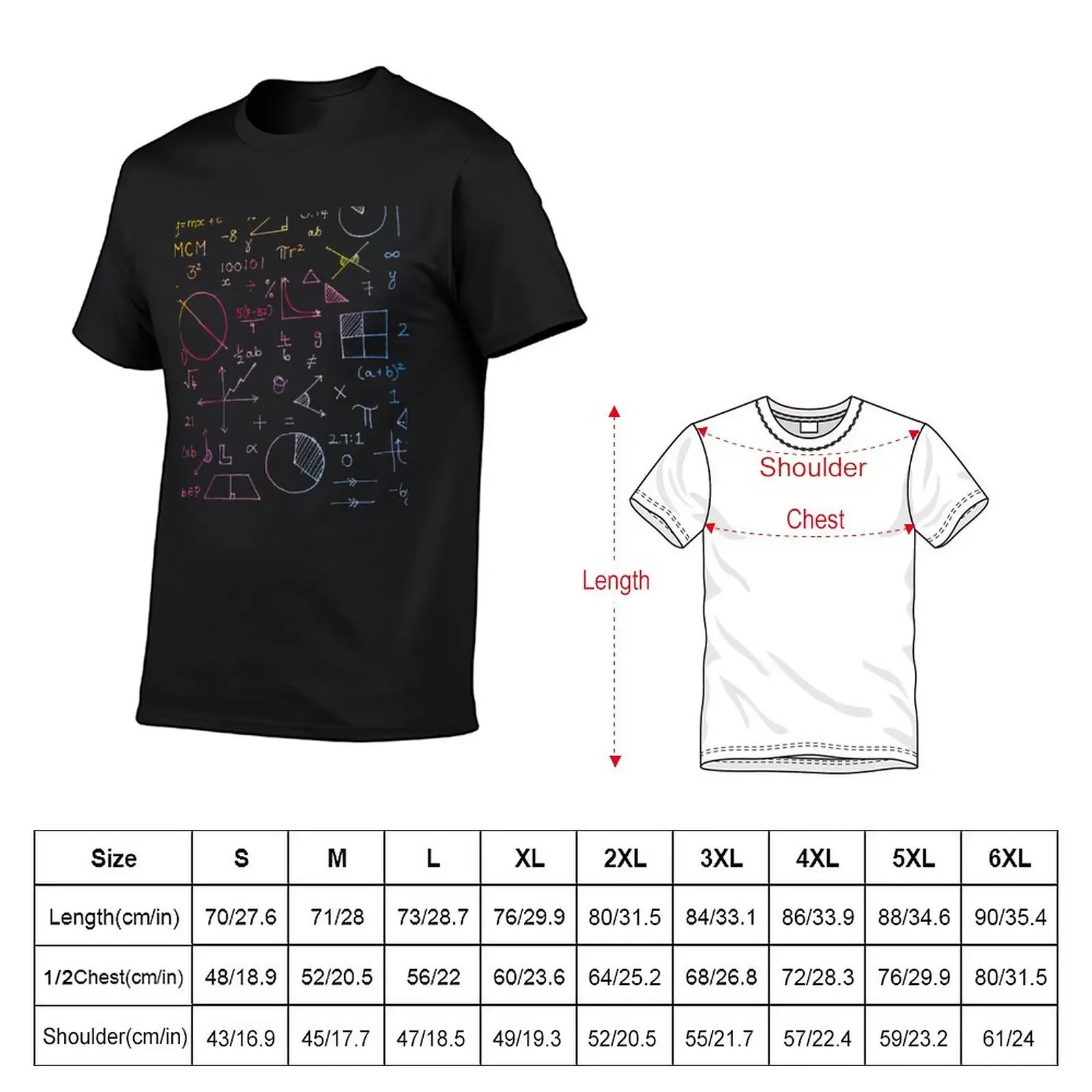 Math formulae (watercolor background) T-Shirt vintage clothes anime clothes boys animal print mens big and tall t shirts