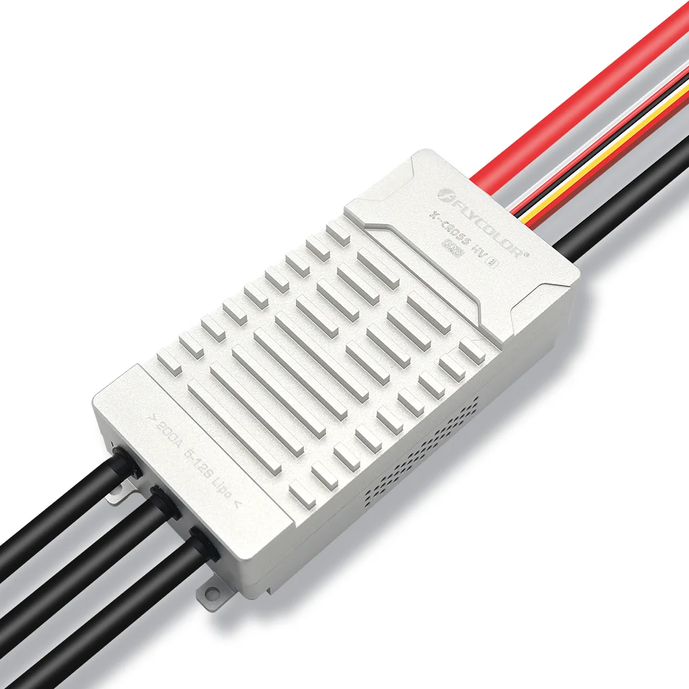 Flycolor 200A ESC Brushless X-Cross HV3 PRO 5-12S ARM 32-Bit without BEC for RC Drone Parts