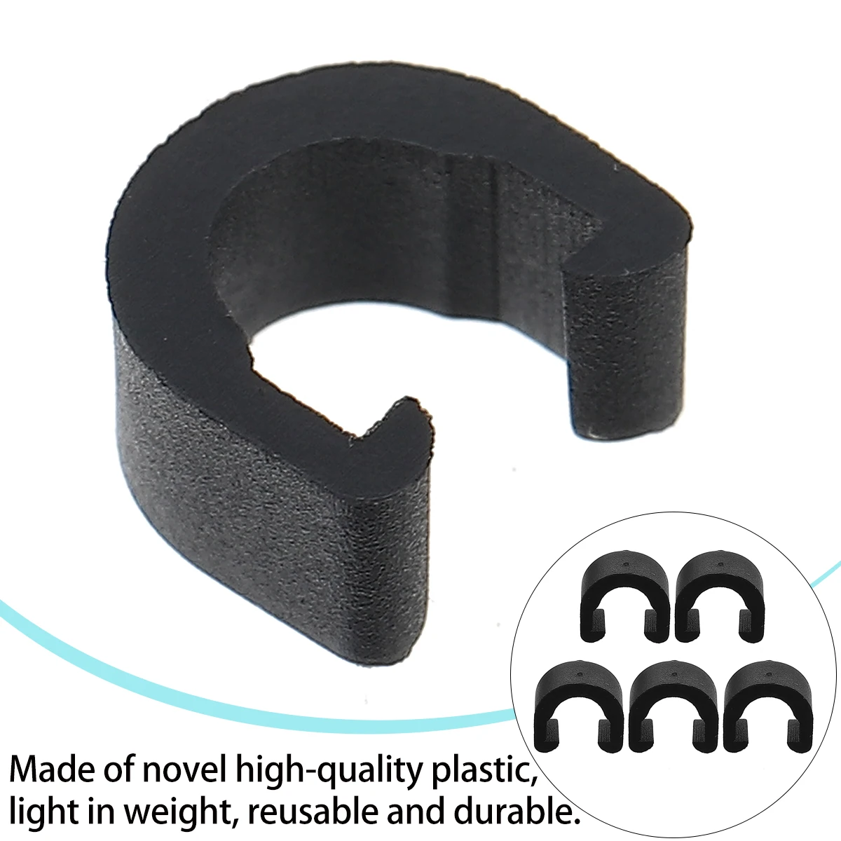 

60 pcs Bike Frame C-Clips Brake Oil Hose Clips Hydraulic Line Buckles Fixed Tubing Cable Guides Reusable Durable Shifter