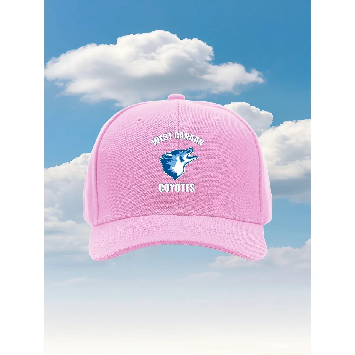 قبعة بيسبول بطابع West Canaan Coyotes - بوليستر، شعار رأس أزرق، نمط كاجوال للرجال والنساء، مثالية للخارج #4