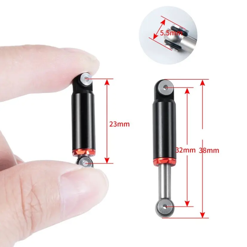 Axial SCX24 90081 shock absorber 1/24 simulation climbing car metal built-in spring shock absorber