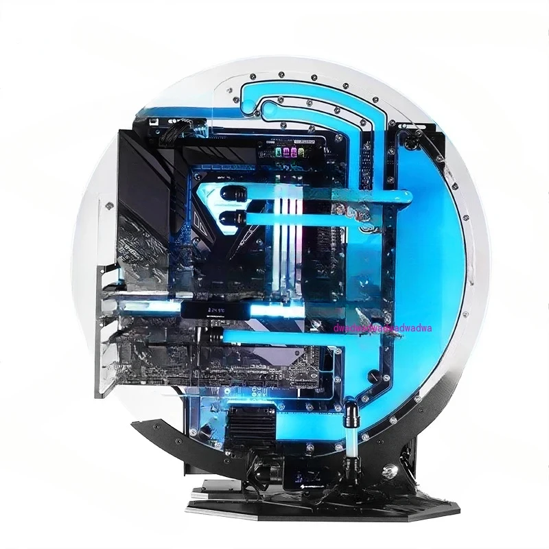 

Открытый корпус, индивидуальный корпус игрового компьютера, компьютерный ПК с жидким охлаждением, неправильная форма, поддержка корпуса ПК с водяным охлаждением