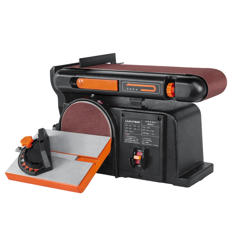 YYHC- 550W Polishing Belt Disc Sander 4X6 Inch Disc Bench Sanding  Belt Sander machine for Wood working