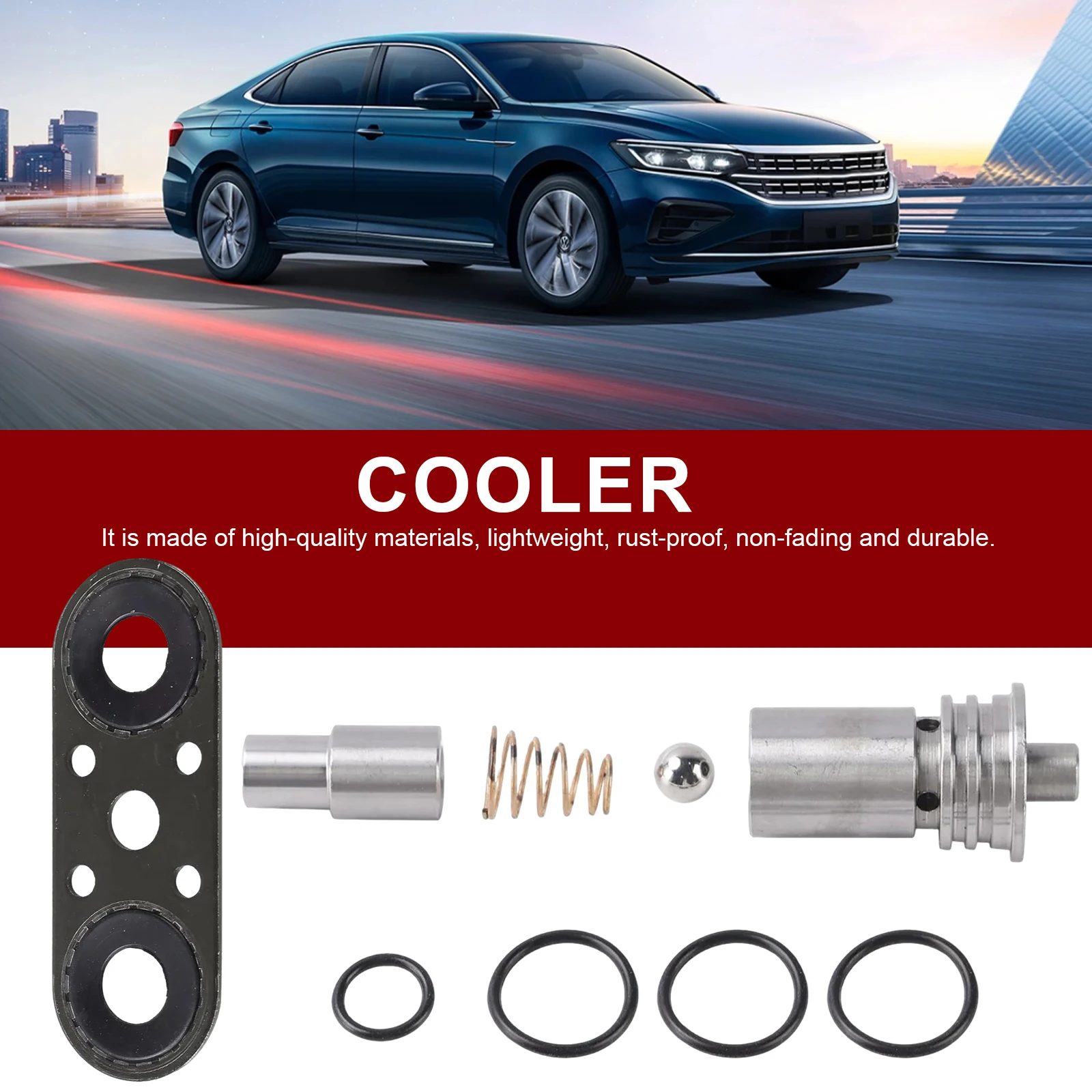 مجموعة ترقية نظام تبريد ناقل الحركة تحل محل مجموعة ترقية صمام تجاوز المبرد STL010 مع حشية تجاوز لـ 6L80 8L80