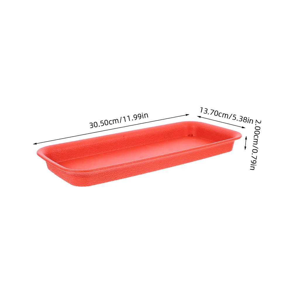 

2pcs Rectangular Water For Flower Pots Reusable Antislip Design Large Capacity Indoor Outdoor Use Flowerpot Bottom Tray Drip
