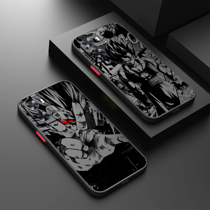 D-Dragon Ball Goku Gohan Art Frosted Translucent For OPPO X5 X3 A54S A5 A94 A16 A53S A57 A74 A72 A96 A98 A78 5G TPU Phone Case