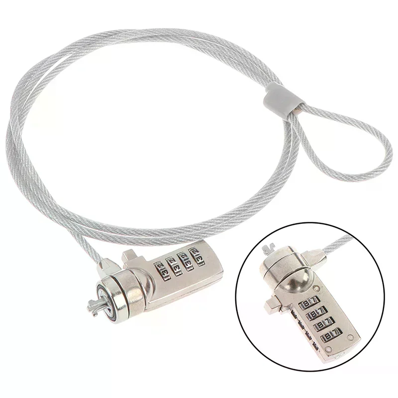 4 Digit security password computer lock anti-theft chain for notebook pc laptop