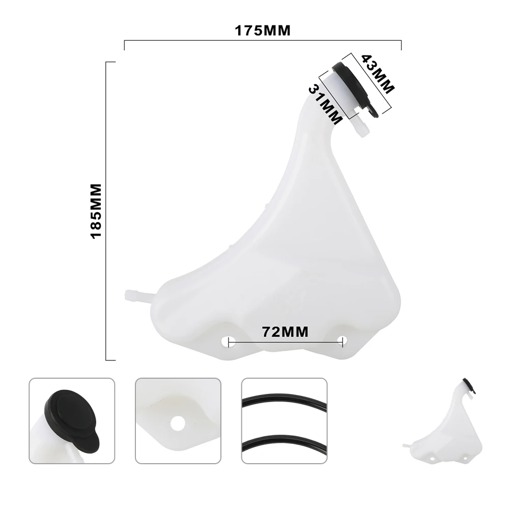 ATV Radiator Water Tank For Raptor700 Coolant Bottle Overflow Reservoir Tank Accessories For YAMAHA Raptor 700 Dirt Pit Off-Road