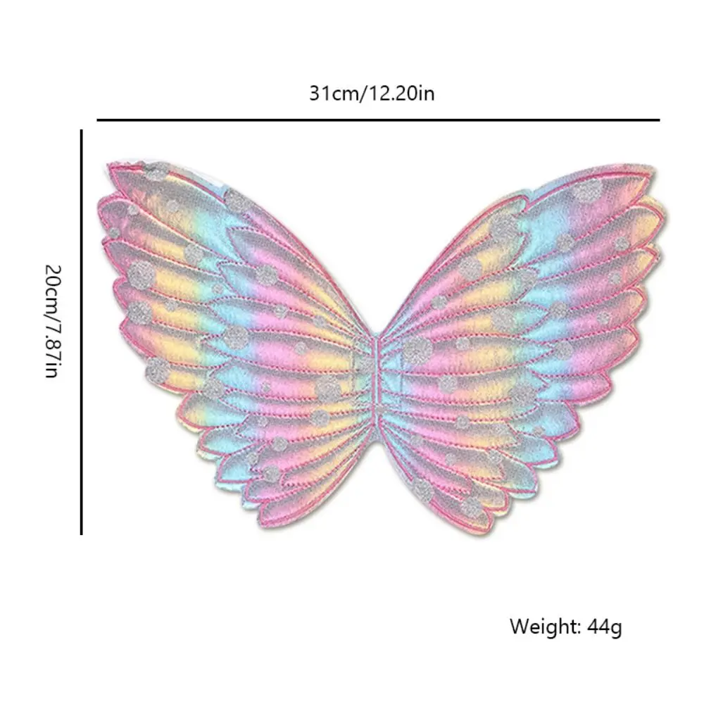Polyester Children Magic Wand Dress Up Prop Kids Accessories Colorful Butterfly Wings Fairy Princess Angel Wings Masquerade