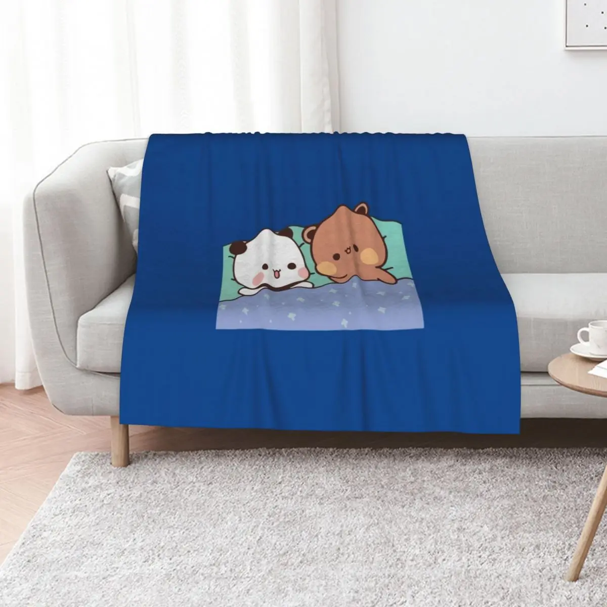 Bear and Panda Bubu Dudu Balloon Throw Blanket Thermal Picnic Designers Luxury Designer Summer Bed Fashionable Blankets