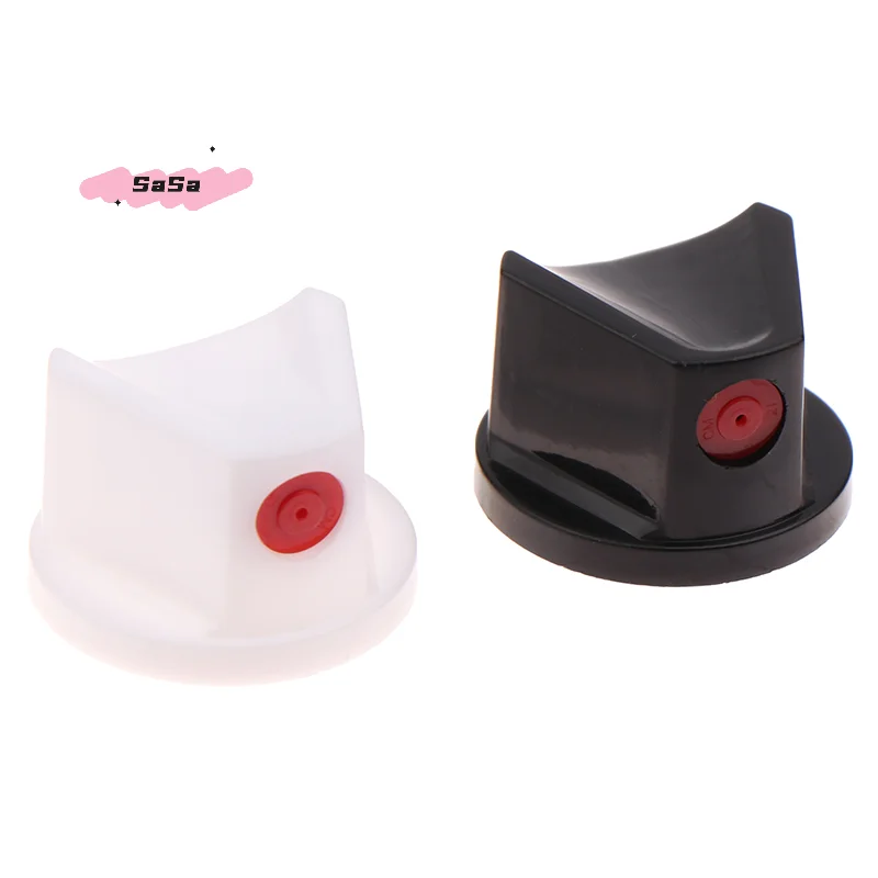 그래피티 스트리트 아트 에어로졸 병 교체용 플라스틱 화이트 노즐 도트 패트 스프레이 페인트 캡 10개