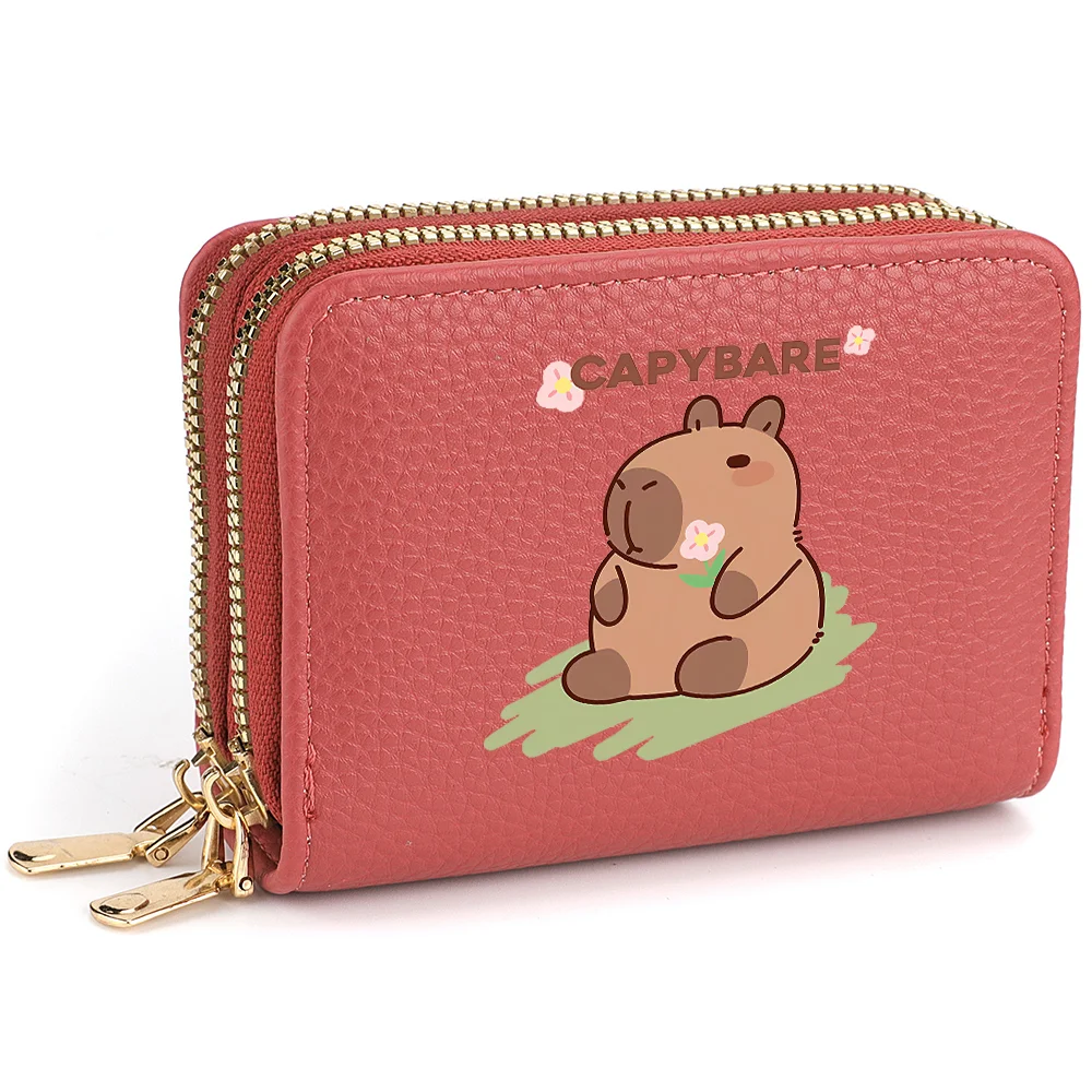 1pc Capybara Wallet Cartoon Print Women's Cute Coin Wallet Slim Wallet Credit Card Holder Wallet
