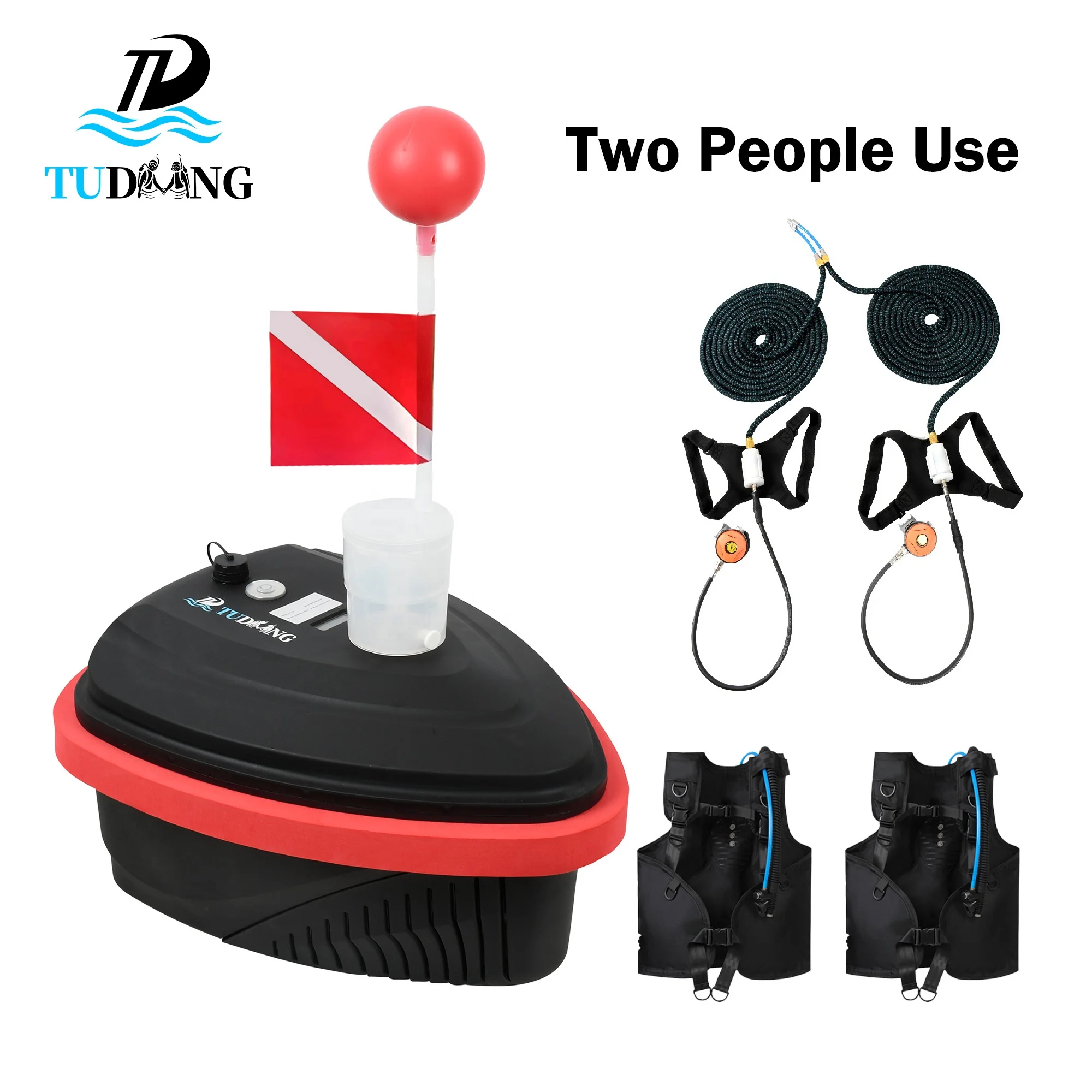 LY700 15M 65Liters/Min Swimming Underwater Snorkeling Fishing Breathing Tankless Diving Ventilator