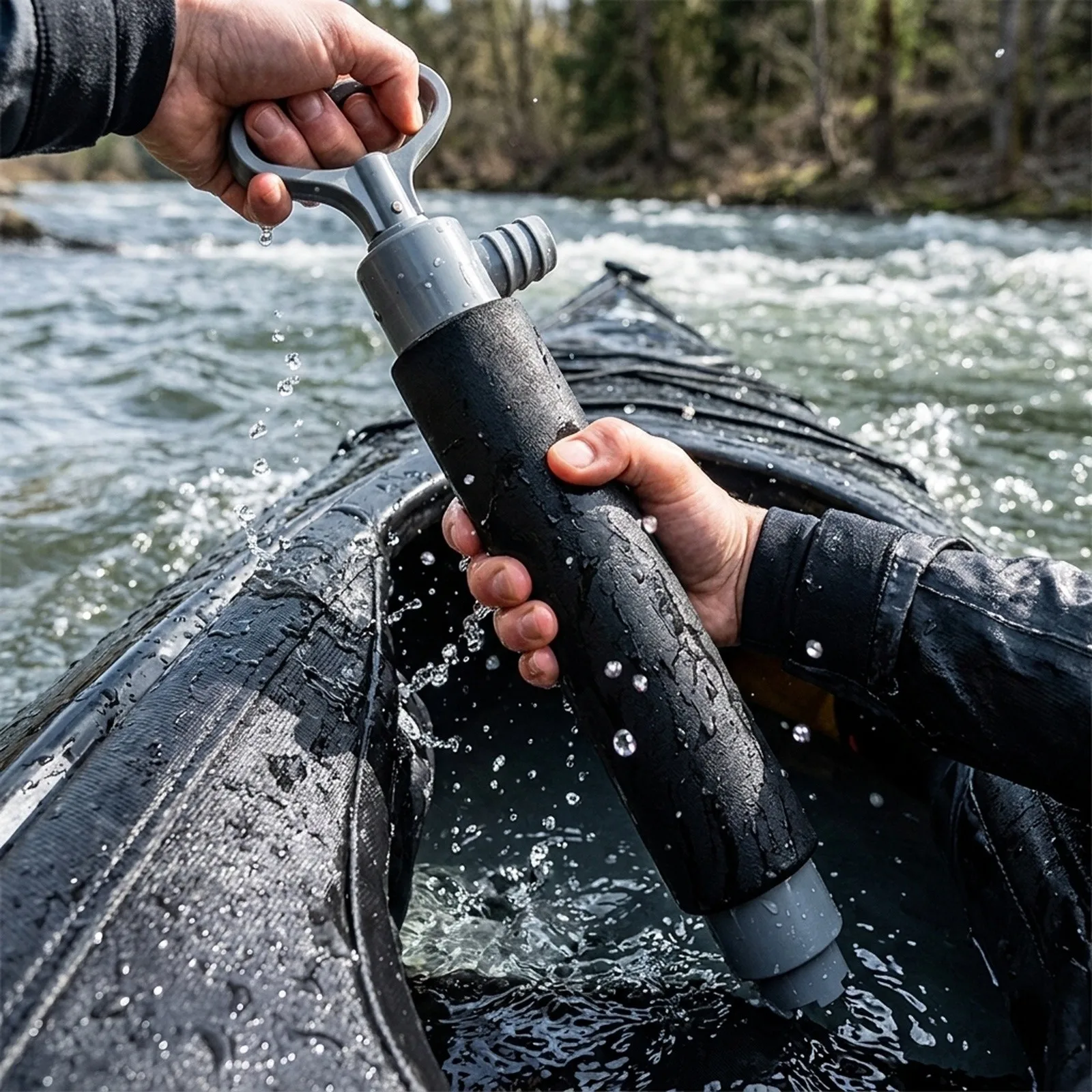 for kayak Manual Pump Boat Hand Tool For Rescue Supplies Canoes Boats Spare Accessories Floating Hand Bilge Pump For Canoe