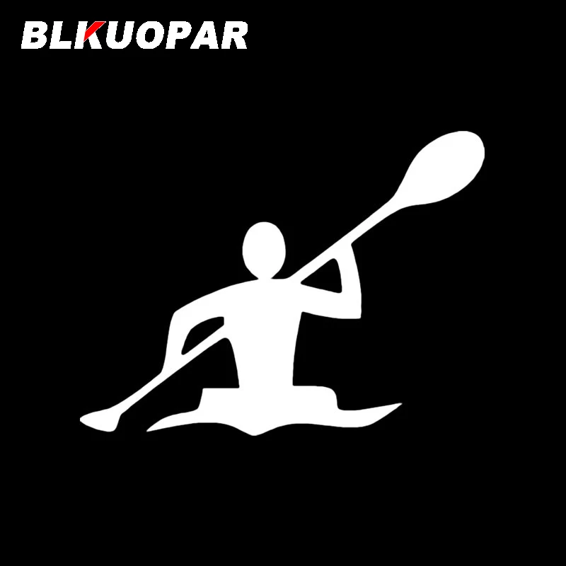 BLKUOPAR Rowing Sport Silhouette Car Sticker Personality Decal Windows Trunk Motorcycle Die Cut Surfboard Car Door Protector