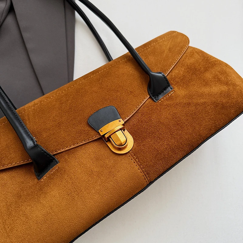 bolsos de lujo mujer marcas famosas bandoleras Bolsos de hombro con diseño de solapa de calidad para mujer, los últimos bolsos de diseñador de lujo, bolsos de ante PU de gran capacidad para ir al trabajo, 2025