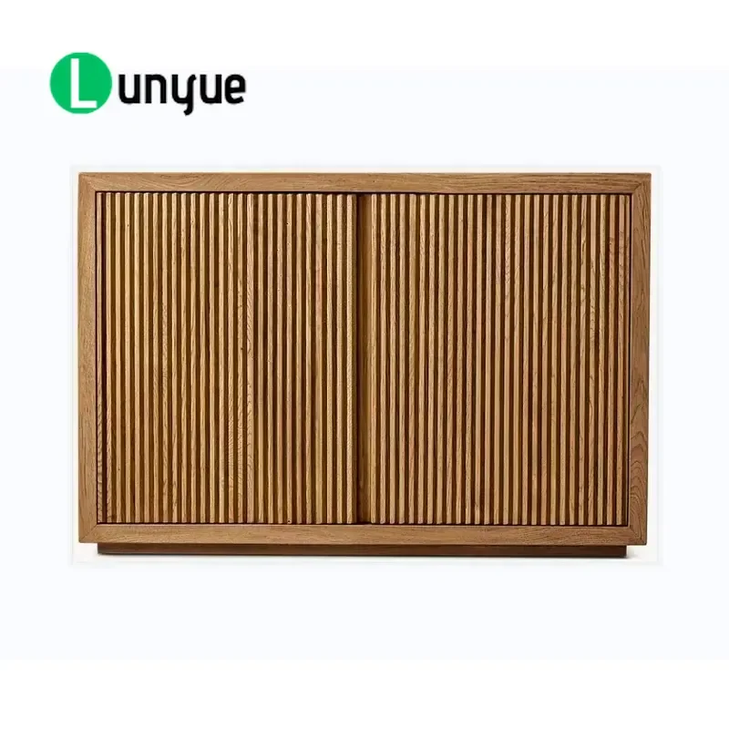 French Style Recycled Wood TV Cabinet Media Console Storage Unit for Living Room Furniture Eco Friendly Solid Wood
