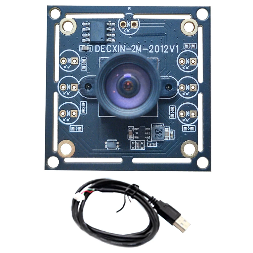 OV9732 100Degree 30fps USB Camera Module Distortion-free With 200CM Cable Adjustable Manual Focus For Face Recognition 1/3Packs