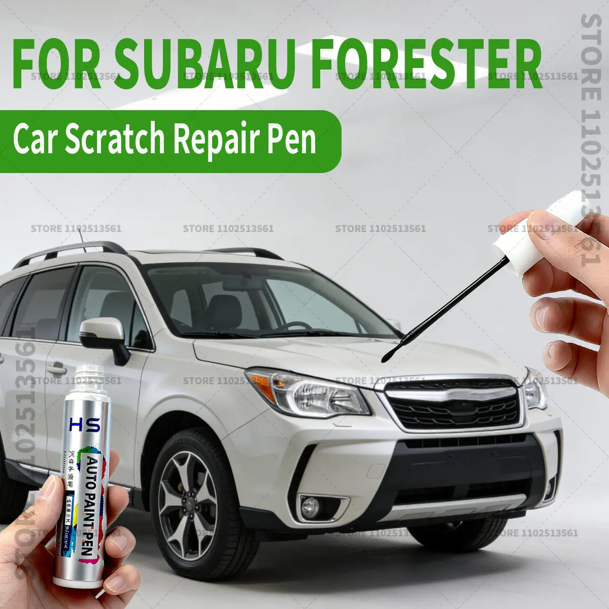For Subaru Forester Paint Repair Pen Touch Up Scratch Remover DIY Car Accessories White 37J Blue SAZ Silver G1U GE2 Black D4S