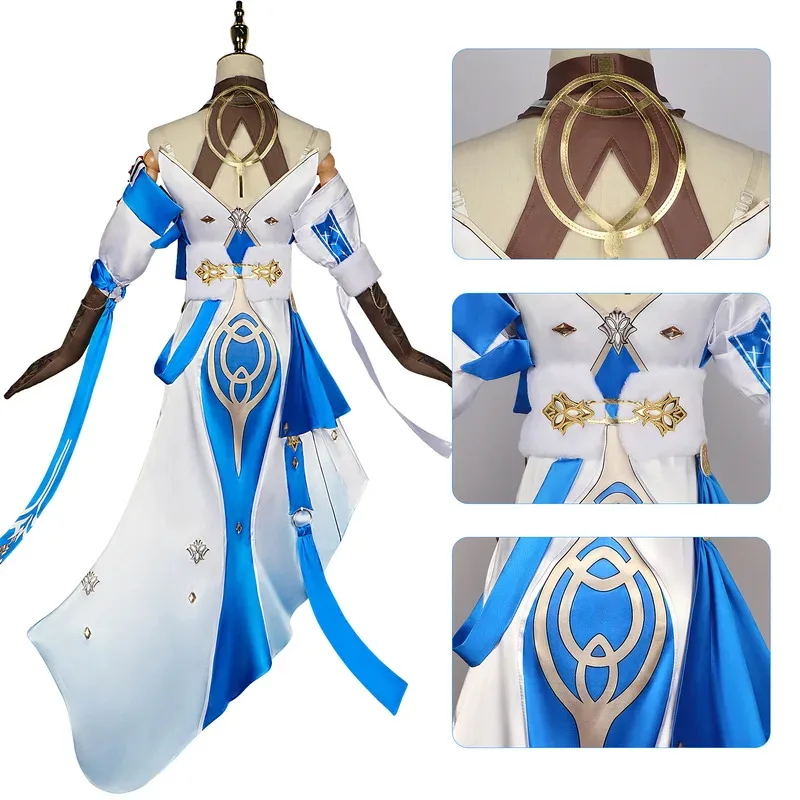 

dd12Honkai Star Rail костюм полный комплект высокого качества версия платье наряд униформа Броня косплей парик