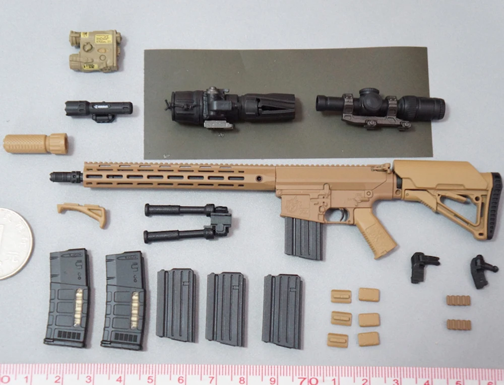 1/6 EASY&SIMPLE ES 27005 Soldier Task Doll Main Weapon Model 58PO1 Clips Sight PVC Material Not Real For 12