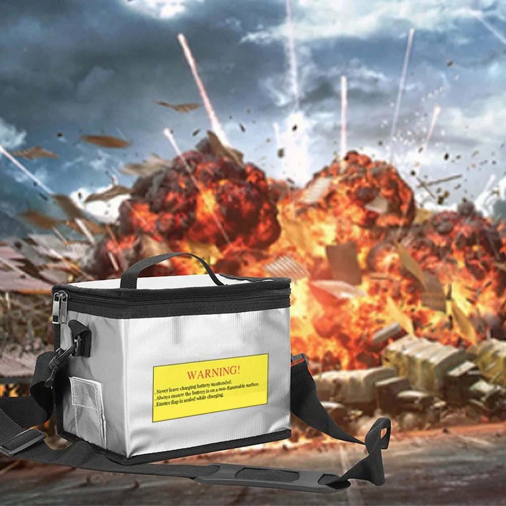 Lithium Battery Flame Retardant Explosion Bag Waterproof Fire Resistant Storage Case For RC Car Model Airplane Safe Charge
