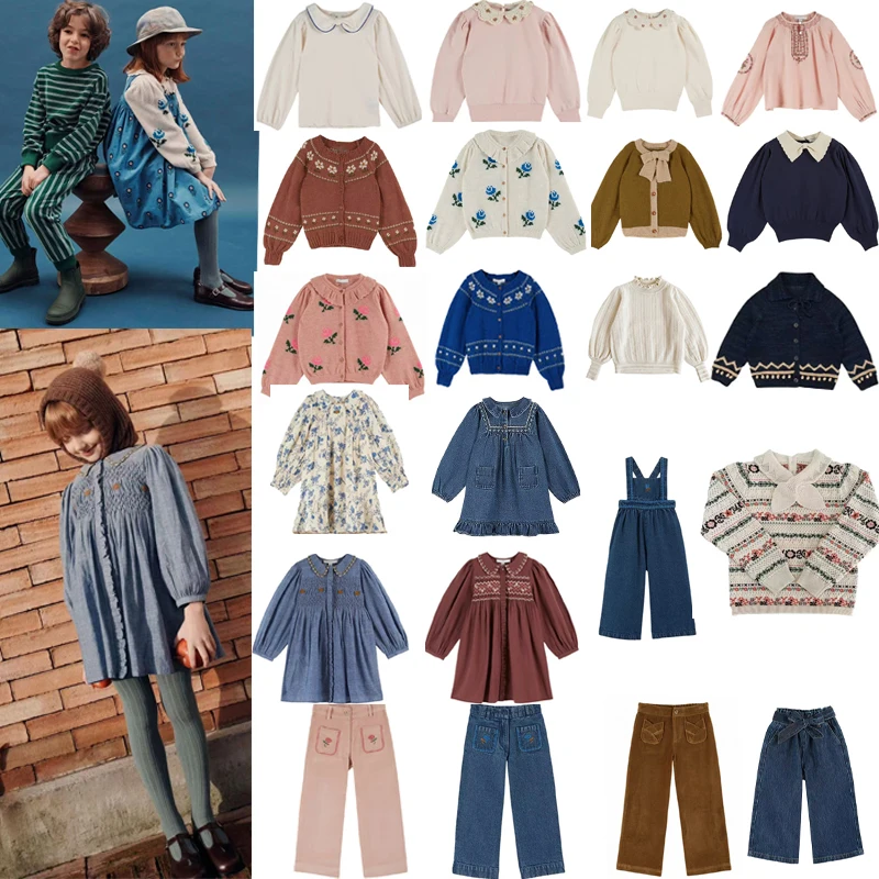 

Детские свитера Осень/Зима 2022, платья принцессы EM, детские толстовки и брюки, кардиганы, теплые куртки для мальчиков