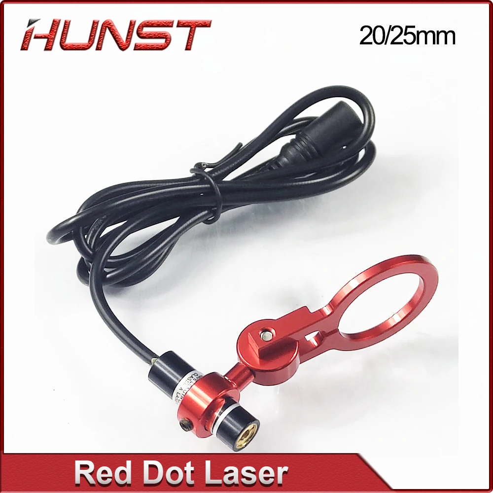 HUNST Dia: 20/25mm Red Dot Holder Set DC5V Diode Module Device Positioning For DIY Co2 Laser Engraving Cutting Head