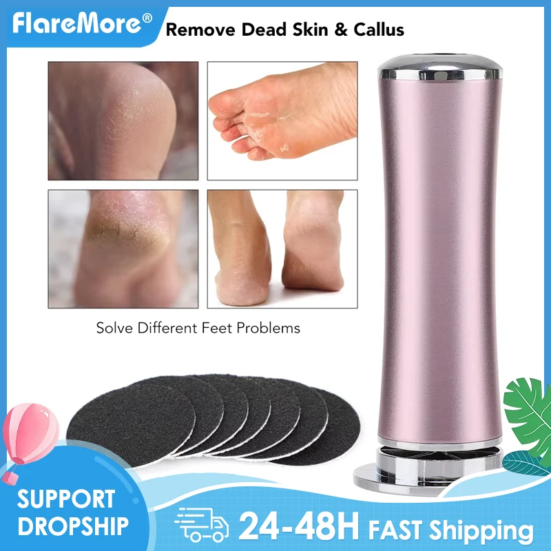 Elettrico 360 °   Strumento per pedicure rotante per rimozione calli del piede Strumento per la cura del piede File Tacchi Pelle morta Pedicure Smerigliatrice Carta vetrata sostitutiva