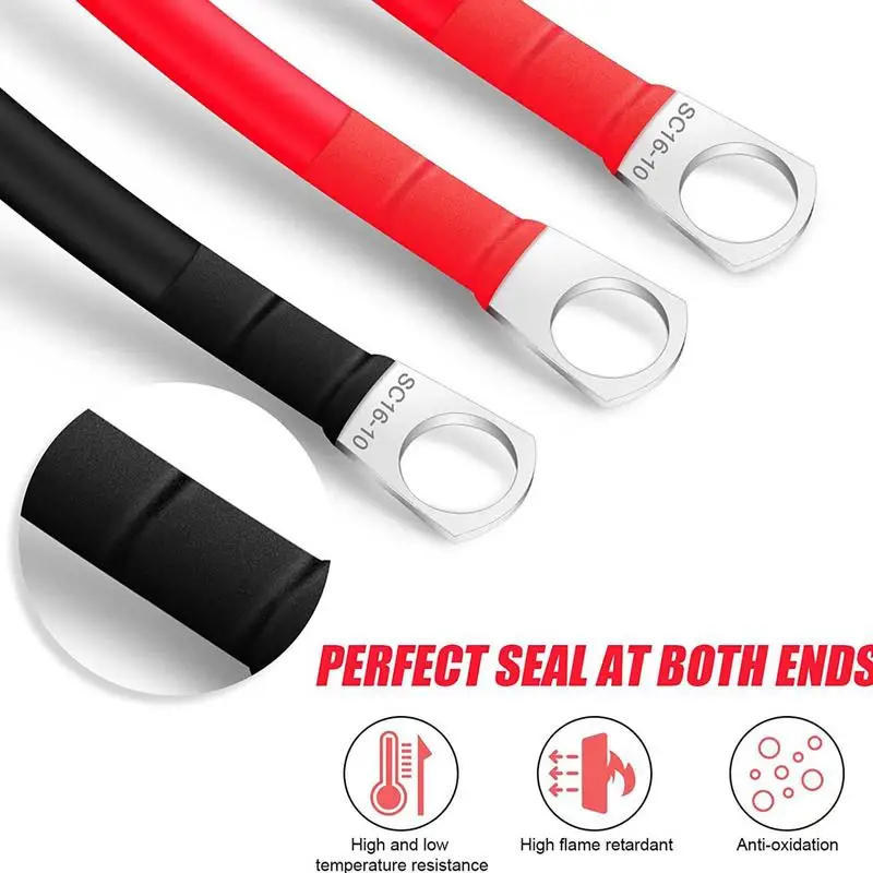 

Пусковое устройство для автомобильного аккумулятора 12 В M10, клеммный шнур для аккумулятора RV 5 AWG, кабель преобразователя автомобильного инвертора 24 В, автомобильный провод для пускового устройства