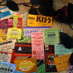 10/20/43 Stuks Rock Muziek Ticket Graffiti Stickers Retro Band Sticker Voor Kinderen Speelgoed Cool Waterdicht Diy Gitaar Motorfiets Auto