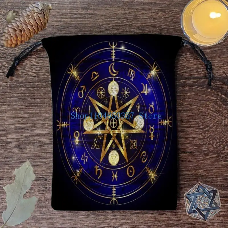 

5asd Jewelry Dices Board Game Card Bag Gift Packagings Tarots Storage Bag