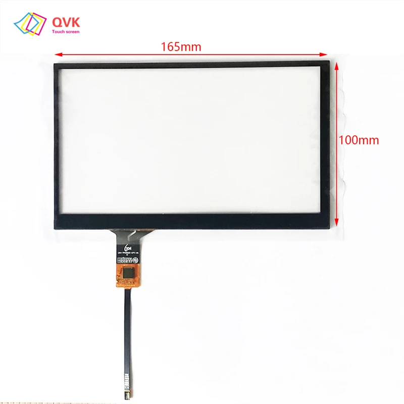 QVK New 7 inch DVDCS-CTP70159-A 6pin capacitive touch screen panel digitizer 165*100mm  JY-GT911 164*99mm 164*100mm