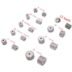 2 Pcs Electric motor metal gear, 6V 12V dc motor gear, engine gear 8 teeth 10 teeth 11 teeth 12 teeth for 380 390 550 570 motor