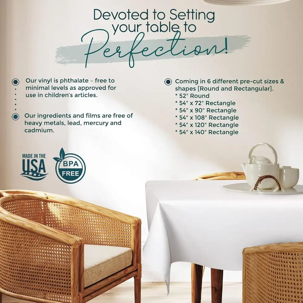 Resistente protezione per tavolo: tessuto riutilizzabile antispruzzo, antigraffio e resistente al calore con supporto in flanella (140 x 54)
