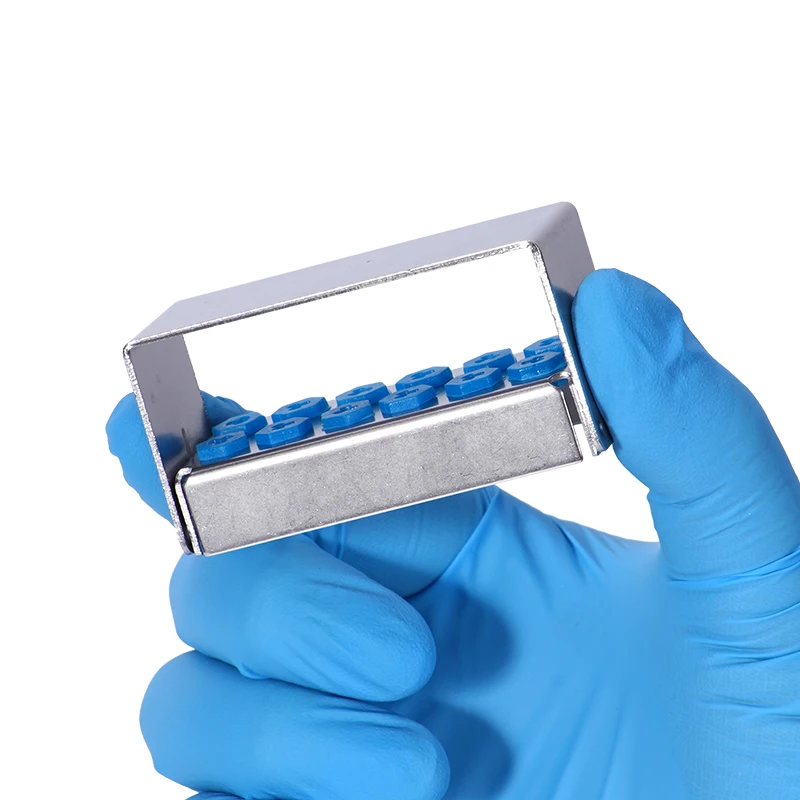 

Dental Drill Burs Holder Endo File Sterilization Rack Organizer 135℃ Autoclavable Sterilization Box 8/12/30 holes